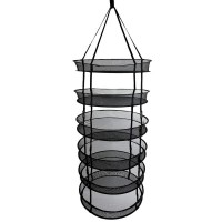 2ft 6 Layer Drying Rack Clip-On Mesh Dry Net Steel Rings